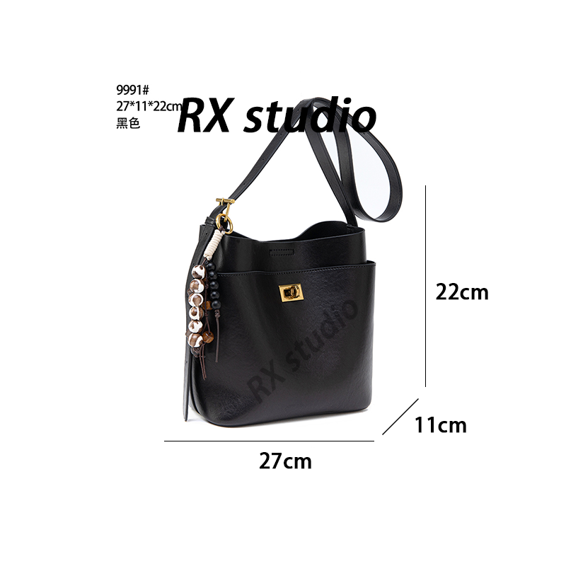 【南沙瑞熙】QYX-9991-黑色-轻奢小众设计感时尚百搭女士包