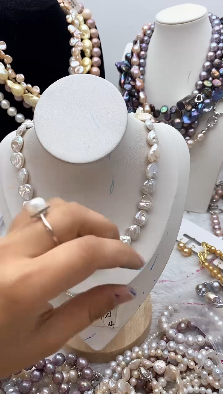 【闪购商品】淡水珍珠颈饰钛钢242