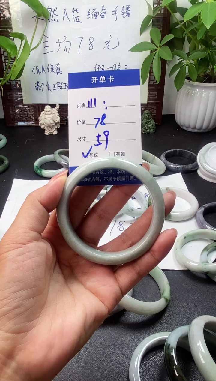 未镶嵌手镯翡翠1*1翡翠手镯#3