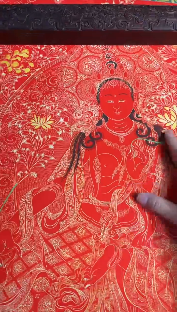 卷轴画天天的唐卡tk160