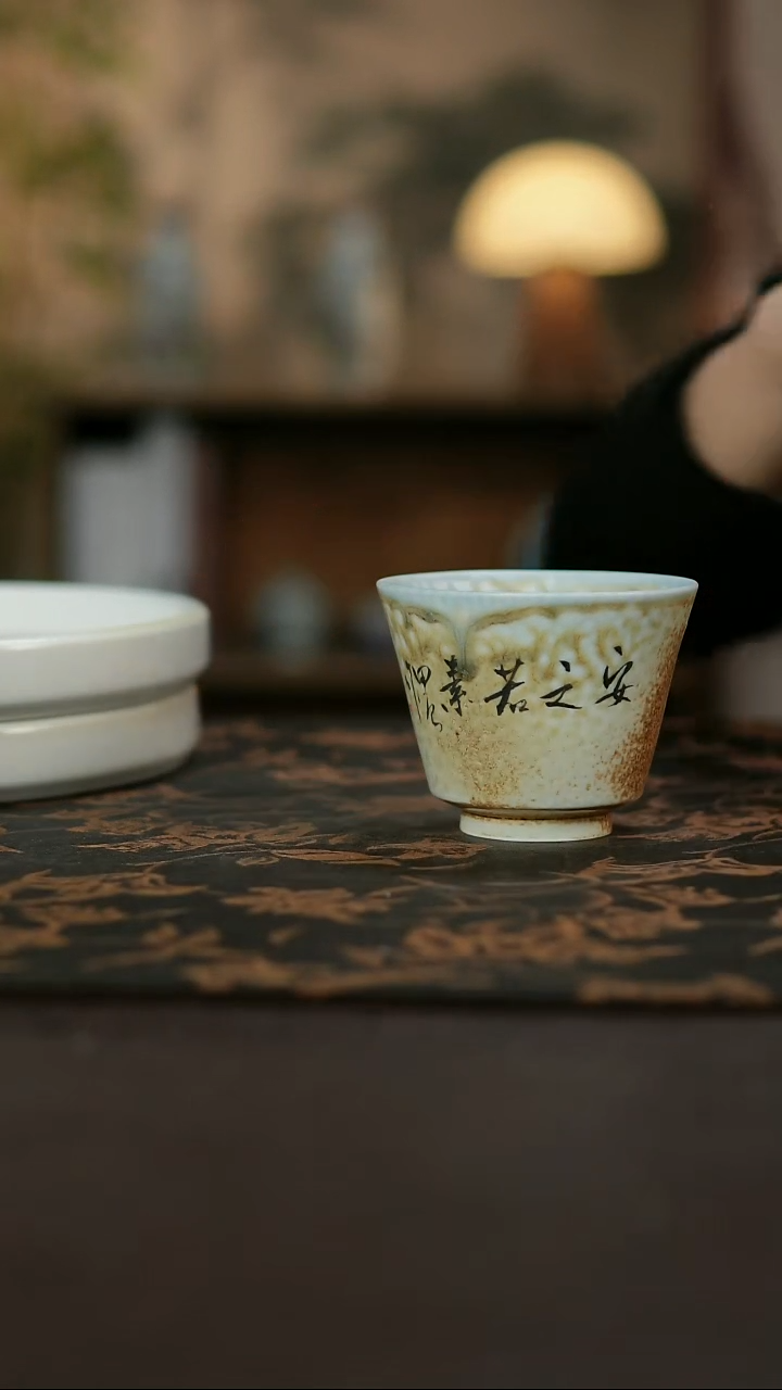 景德镇陶瓷杯碗柴烧多人