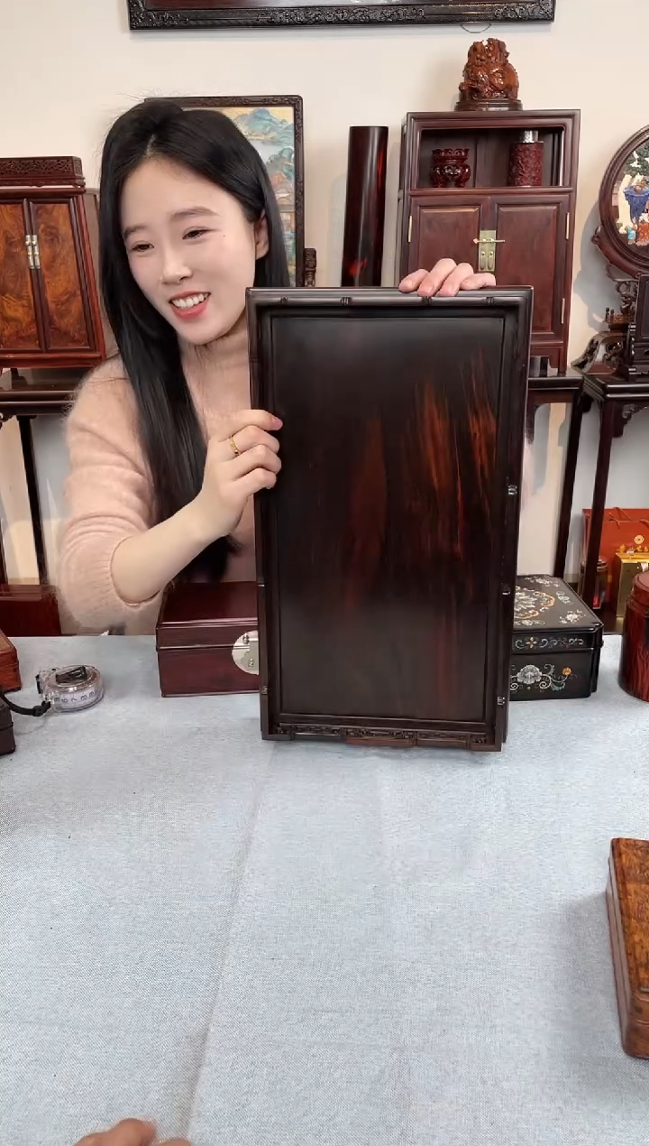 【闪购商品】红酸枝木类成套家具托盘
