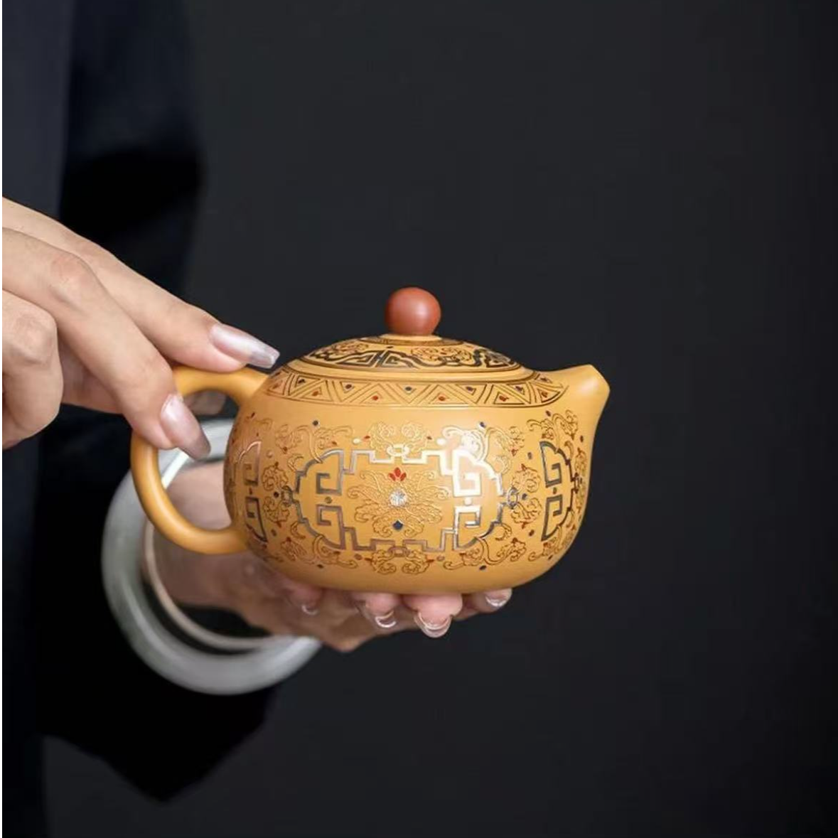 段泥紫砂敦煌西施壶ZH33