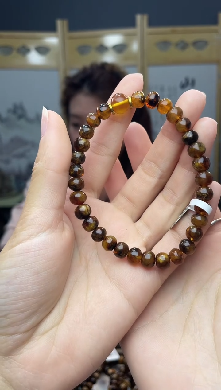 【闪购商品】琥珀裸石未镶嵌7+蜜蜡手串