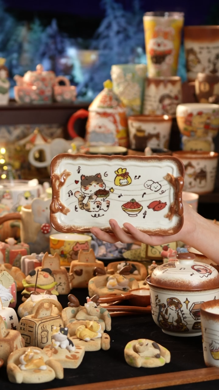 其他陶景德镇釉下彩手绘设计师款陶瓷