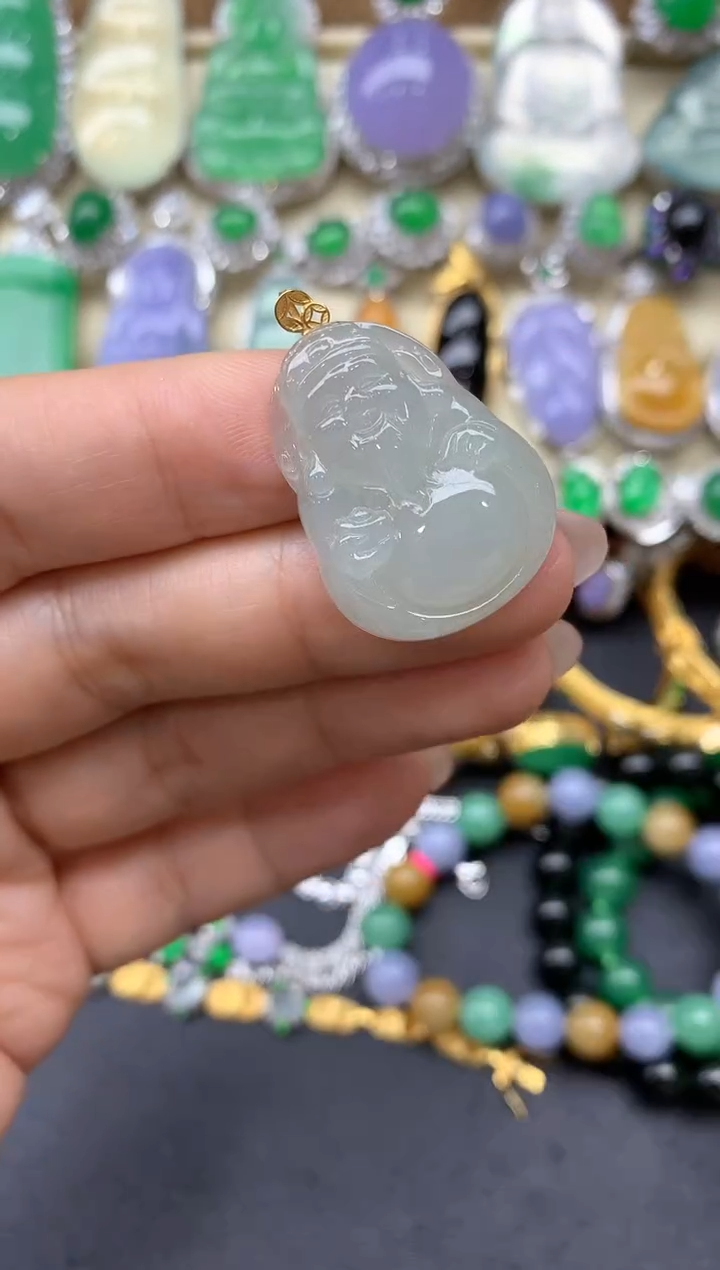 【闪购商品】翡翠颈饰18K金镶嵌31-中国好珍宝