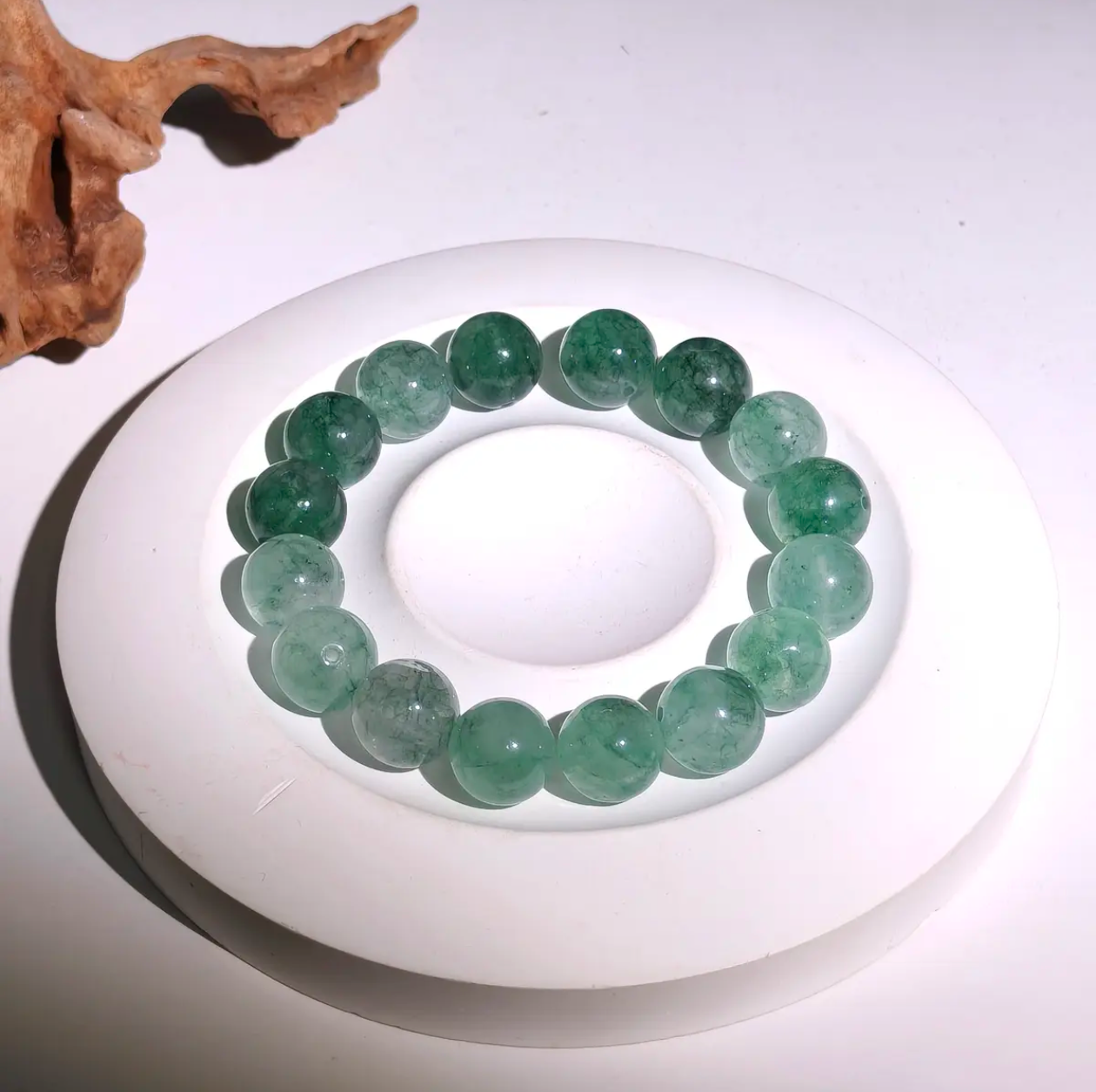 【非洲翠】绿玉髓12mmmm手串 diy 多样发一