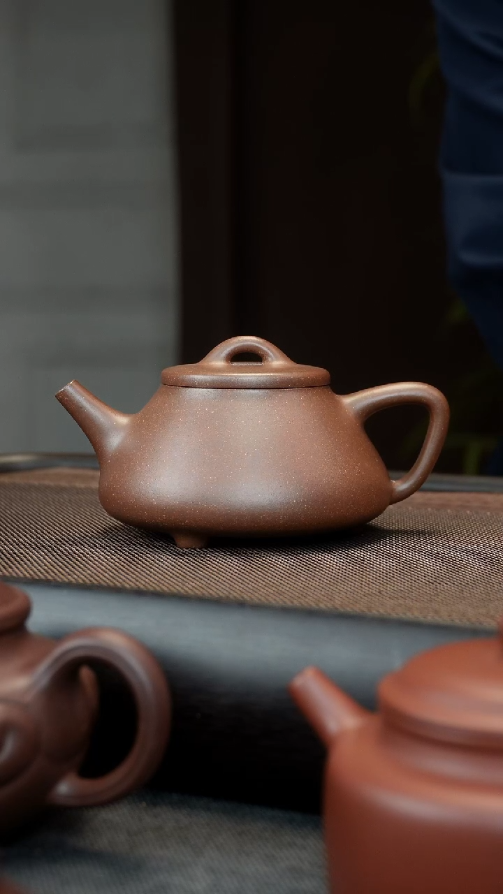 紫砂茶壶士恒石瓢200CC 退火   