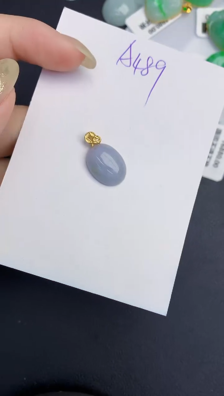 翡翠未镶嵌颈饰缅甸天然翡翠A货