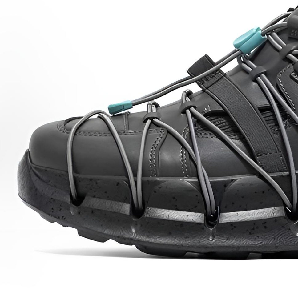 CR 户外情侣款深灰色碳纤维板支撑防滑中帮运动鞋 24340120 40120