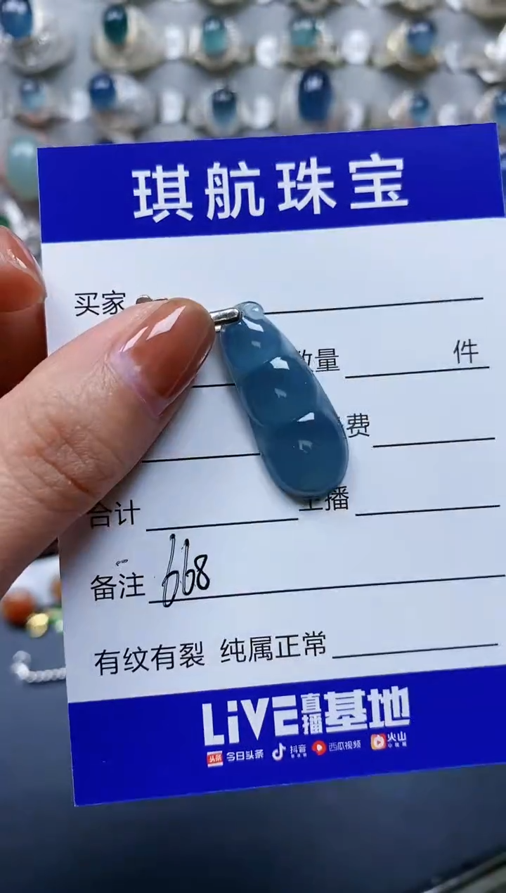 【闪购商品】翡翠颈饰银S925镶嵌0668