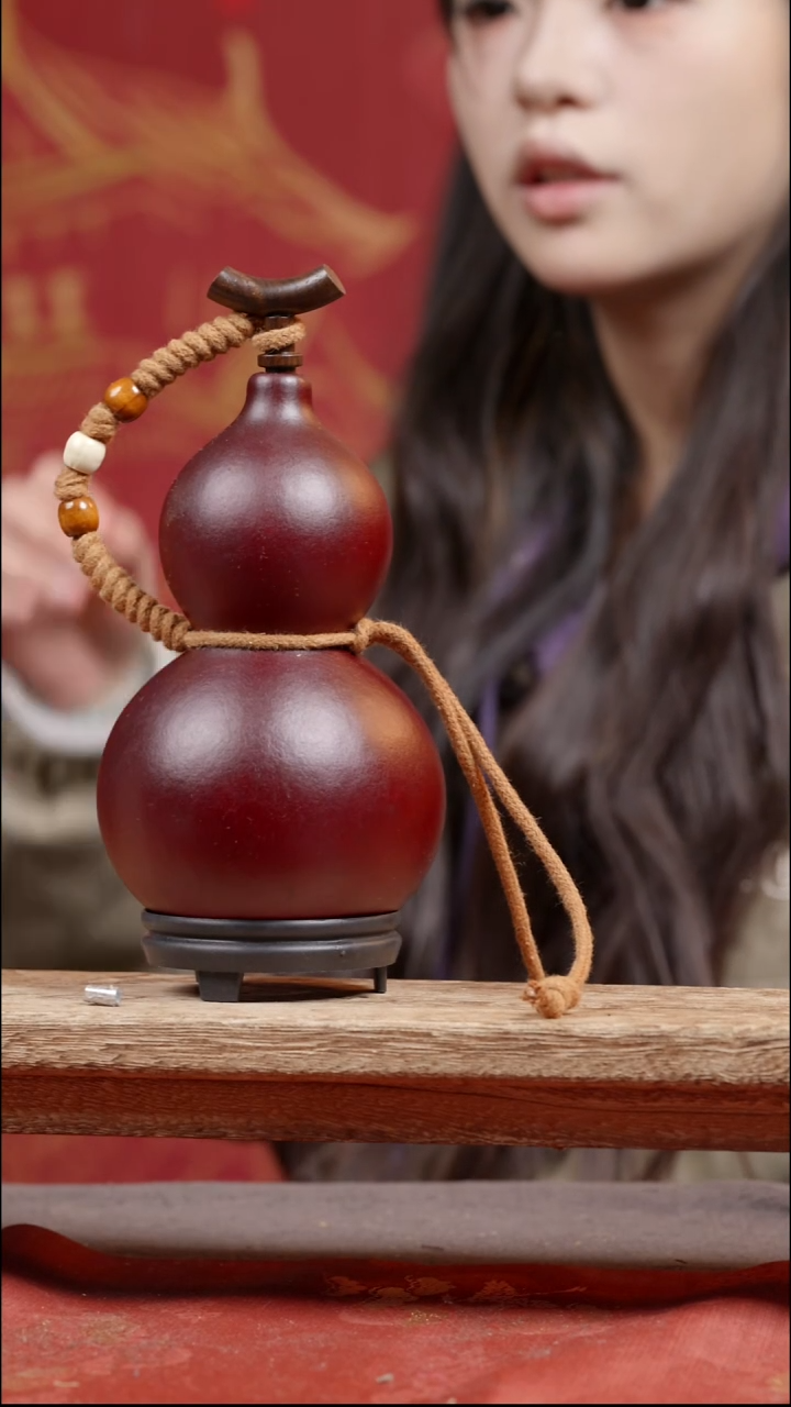 490号大漆真葫芦装热水装酒