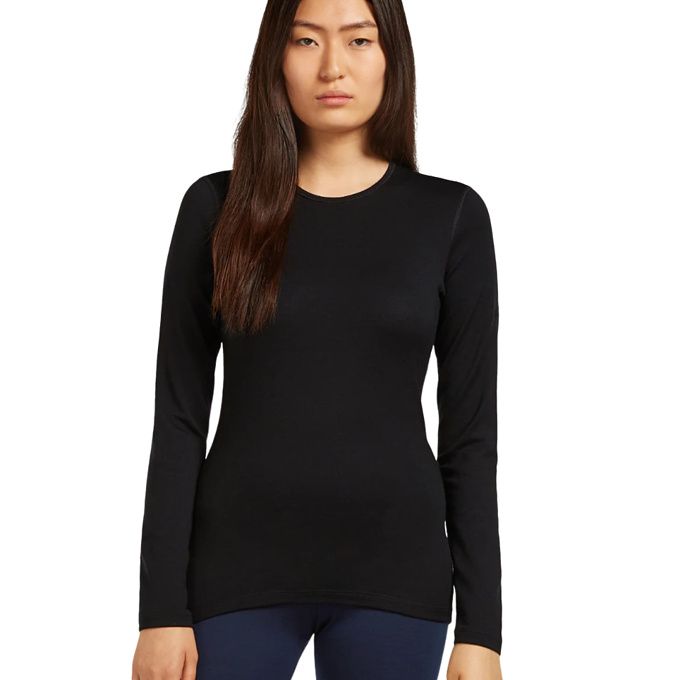 【加拿大直发】25年icebreaker女士260 Tech圆领美利奴羊毛打底衣