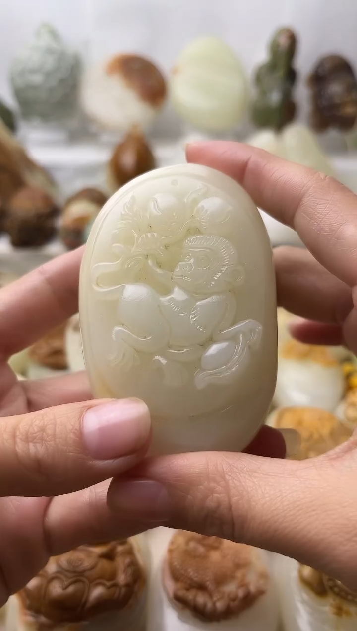 石材古青石棉纹正常不退换猴