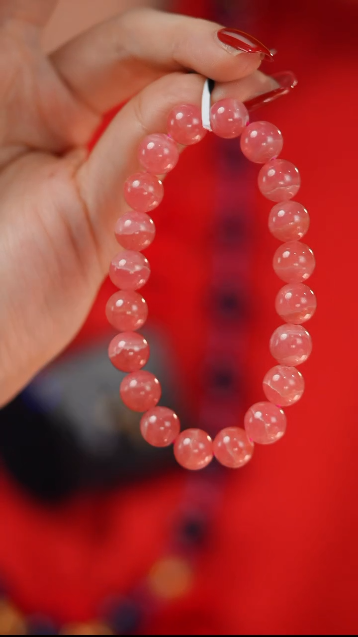 【闪购商品】菱锰矿（红纹石）手串未镶嵌D2675 红纹石手串