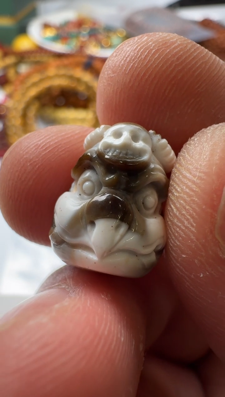 【闪购商品】玛瑙/玉髓雕刻未镶嵌玛瑙雕刻珠