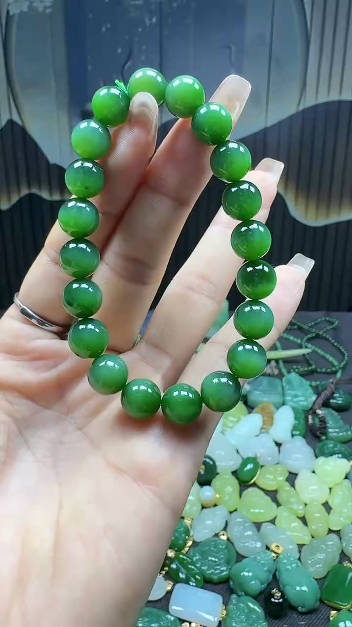 和田玉未镶嵌挂件10