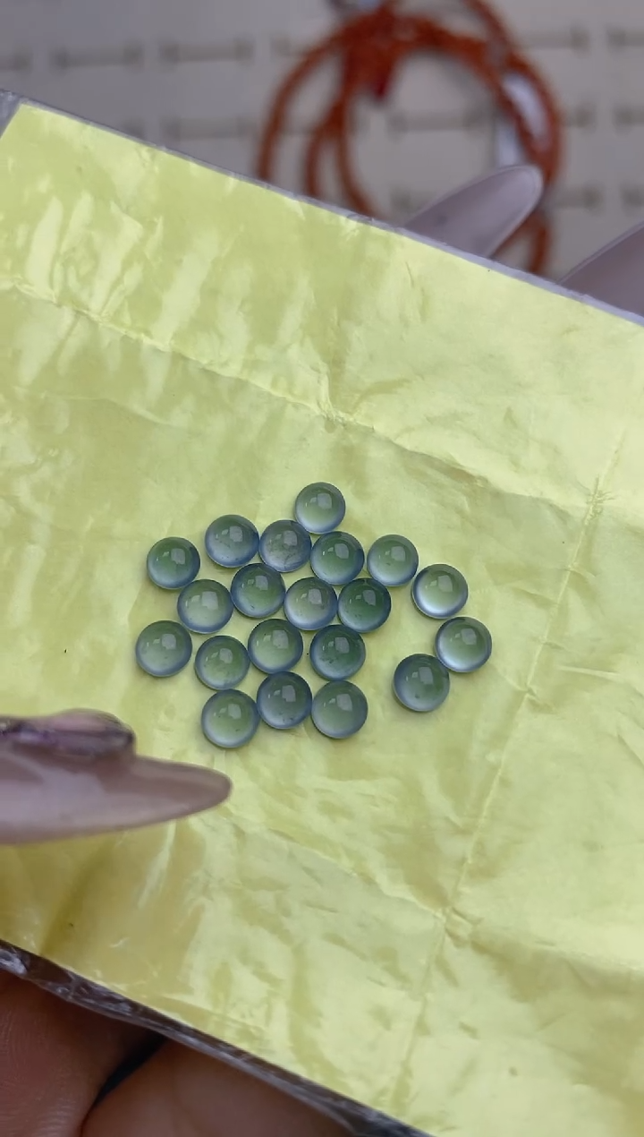 定制翡翠未镶嵌天然翡翠蛋面14