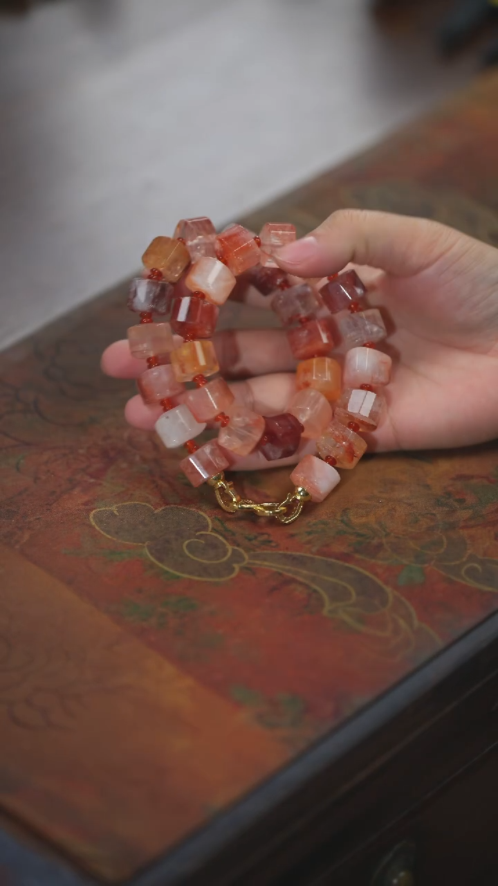 【闪购商品】水晶项链未镶嵌胶花水晶