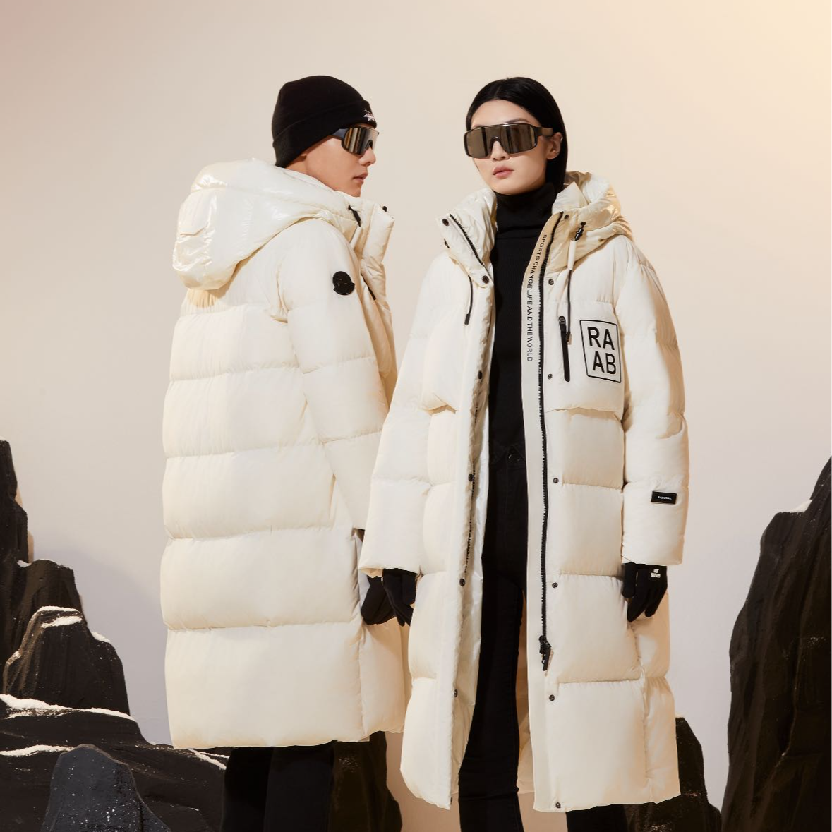 Roylen高定时尚百搭保暖显瘦白鸭绒长款羽绒服#88051