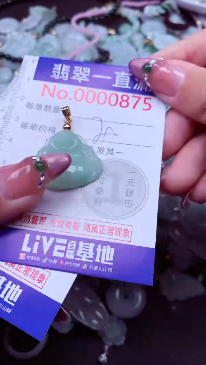 颈饰未镶嵌翡翠875