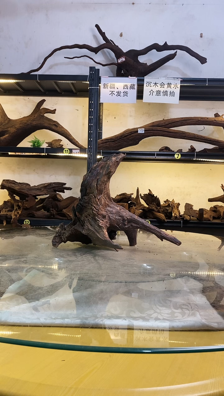 【闪购商品】柚木木艺鱼缸造景沉木147