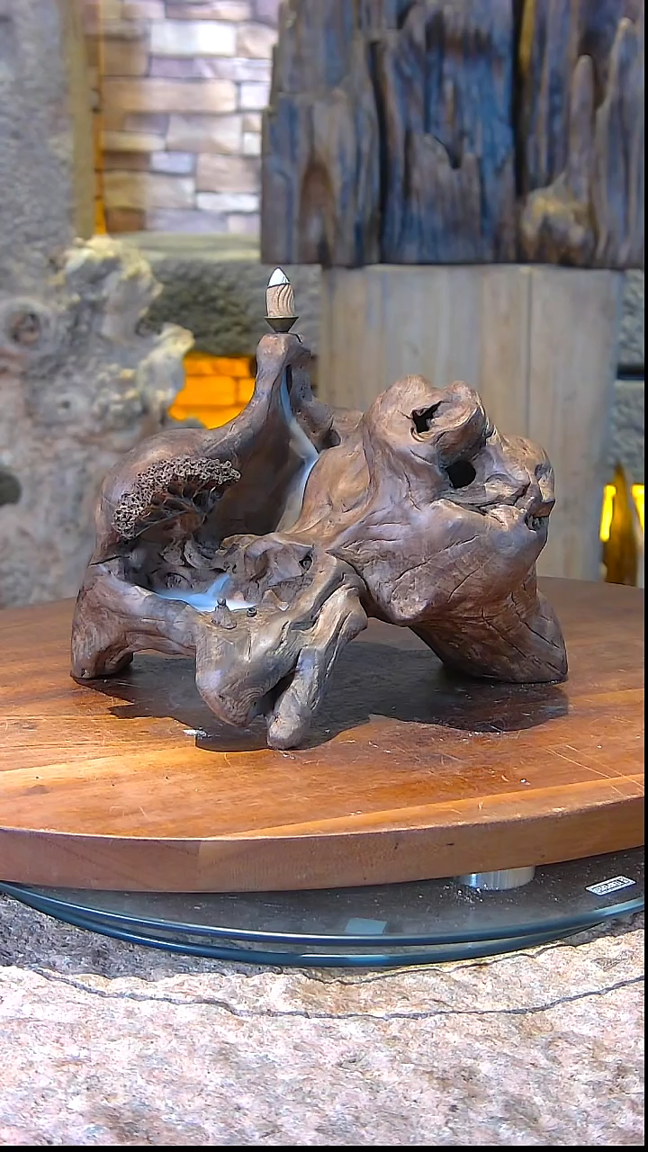 【闪购商品】木木雕红檀木阴沉料山水摆件