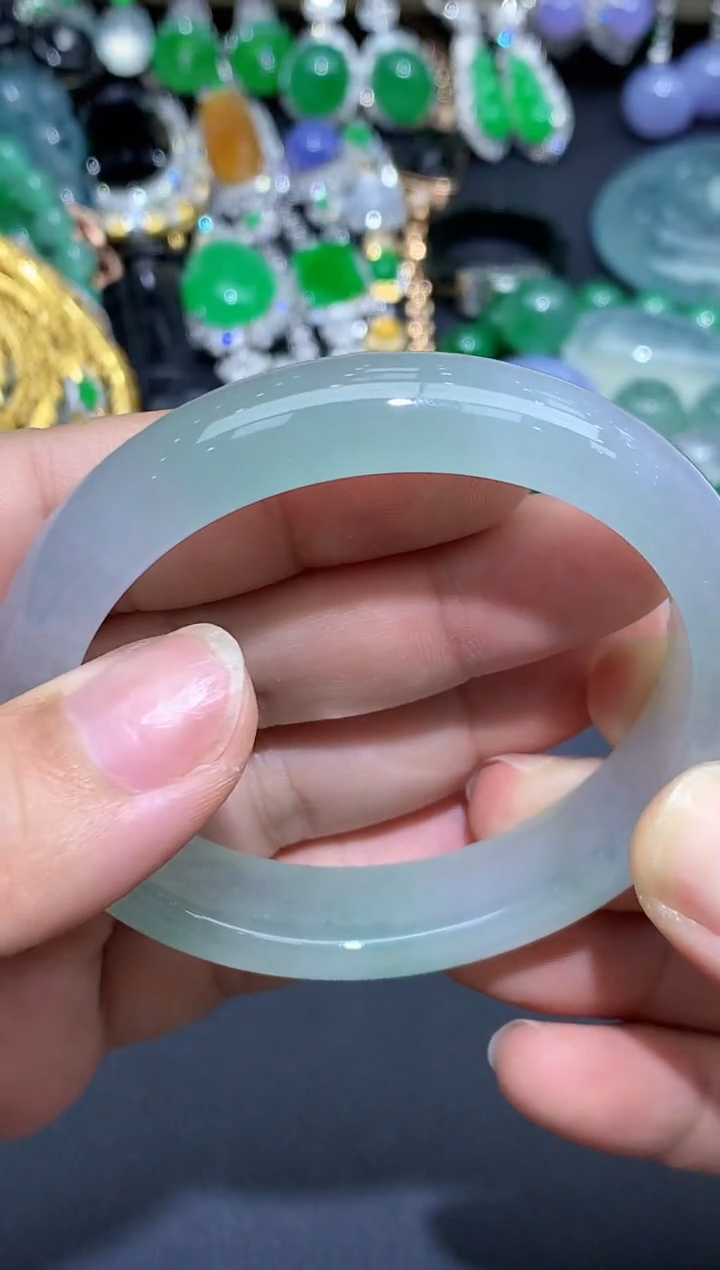 翡翠手镯未镶嵌579-春日珠宝