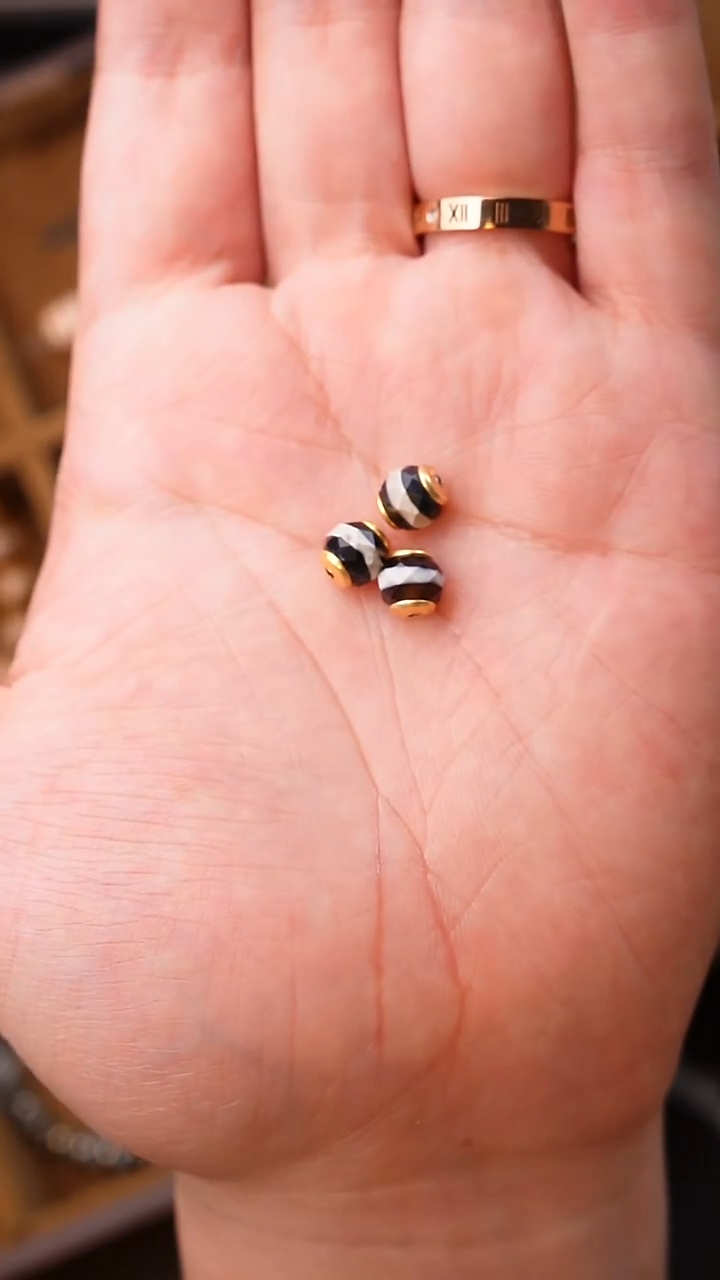 合金000玛瑙/玉髓1颗配珠