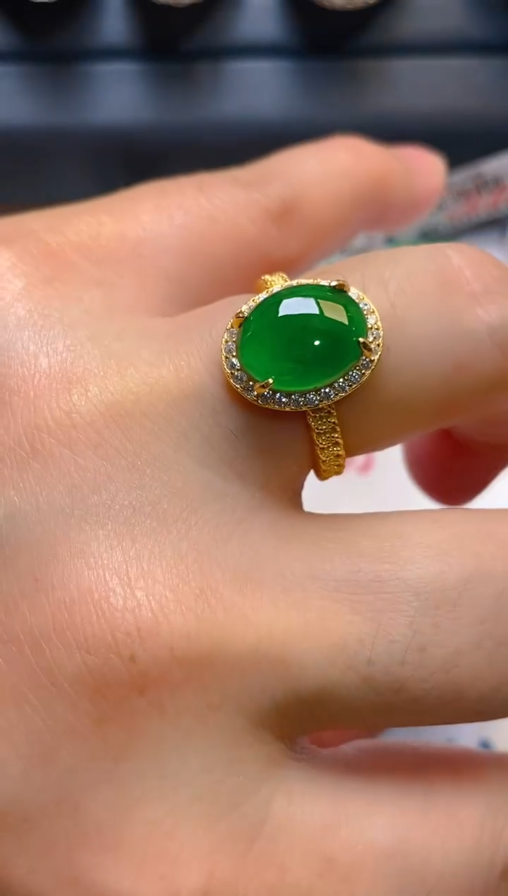 【闪购商品】翡翠耳饰银S925镶嵌天然A货翡翠1