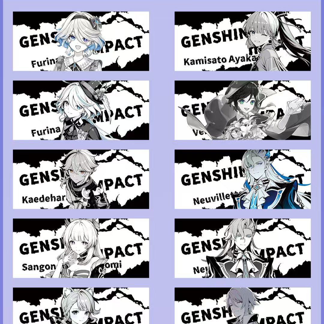 《原神》周边精美亚克力系列镭射卡