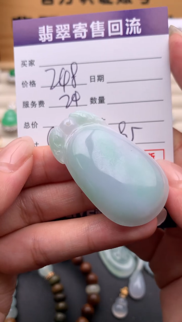 翡翠未镶嵌颈饰10134964