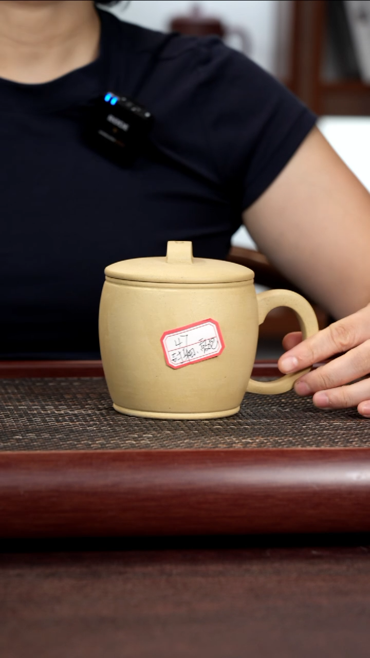 茶杯紫砂封釉鼓包本绿汉瓦盖杯不带礼盒