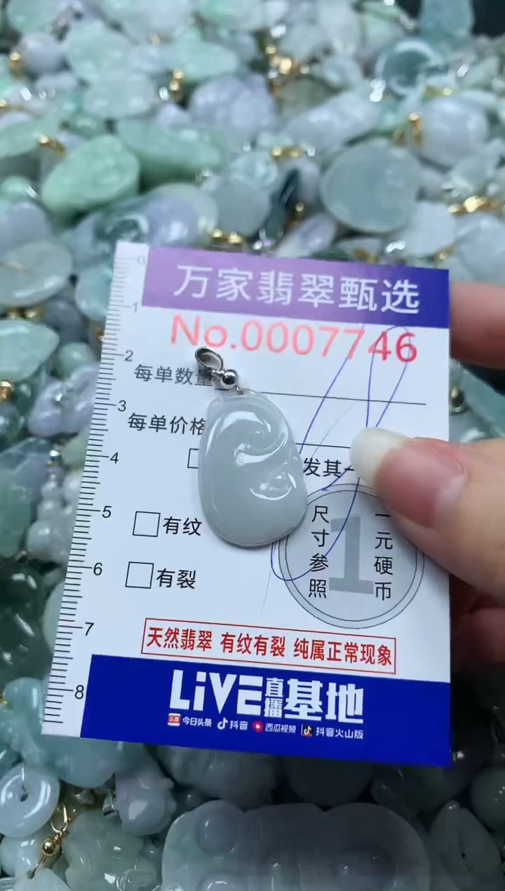 吊坠(不含链)未镶嵌翡翠7746