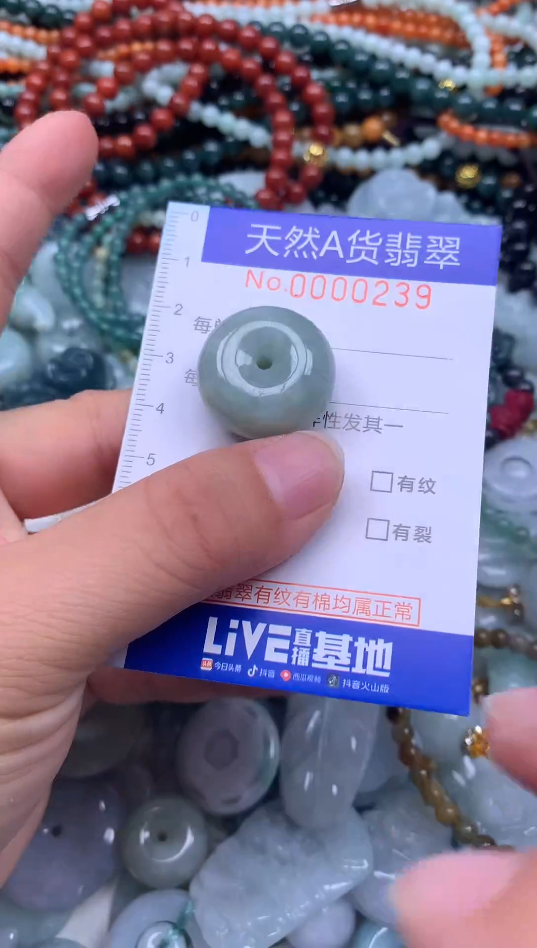 颈饰未镶嵌翡翠天然翡翠