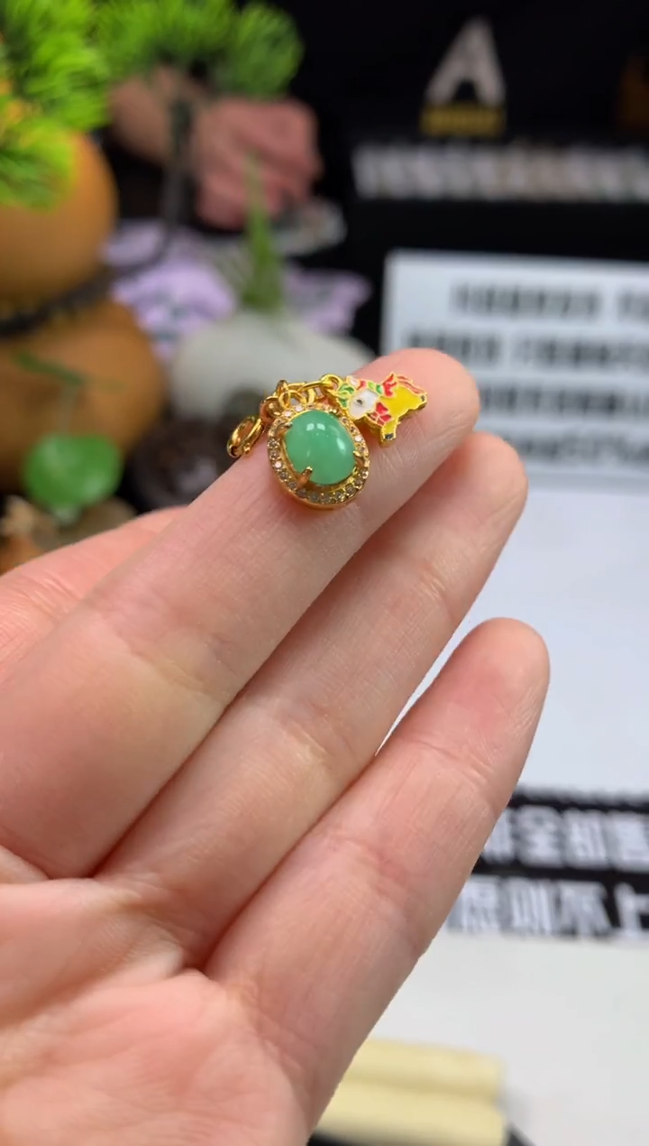 颈饰未镶嵌翡翠淡---119605