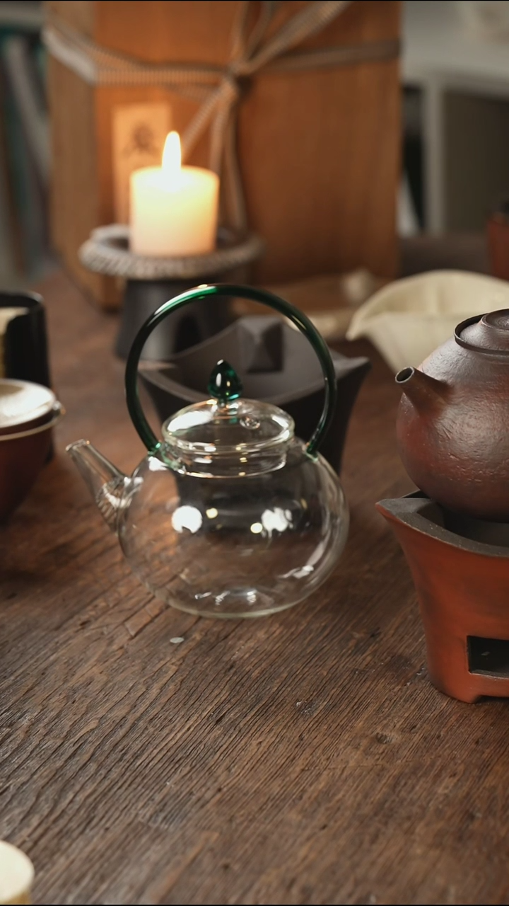 【闪购商品】溪元茶事 玻璃壶 绿色 好用