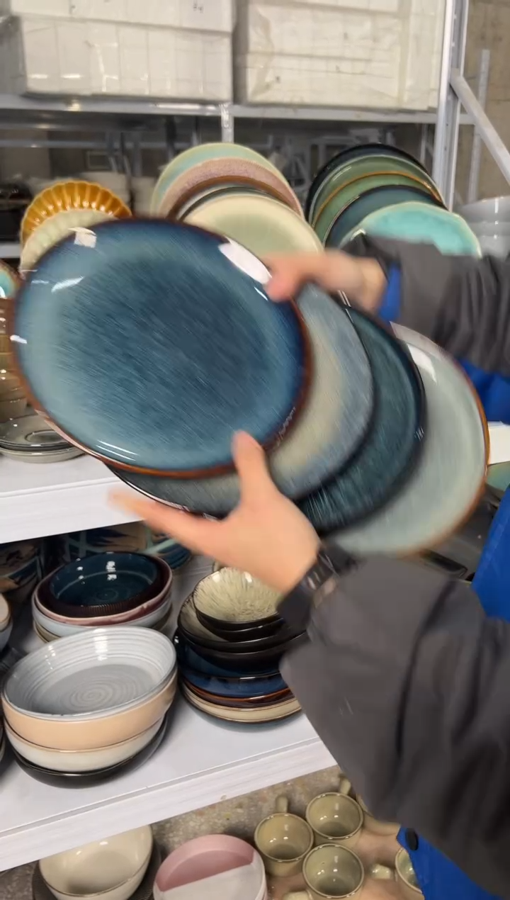 陶瓷外贸尾货瑕疵满20包邮X4 小盘组合