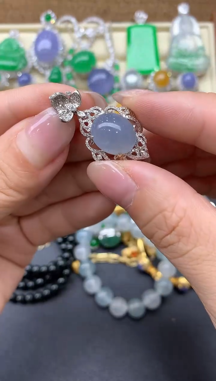 【闪购商品】翡翠颈饰18K金镶嵌251-中国好珍宝