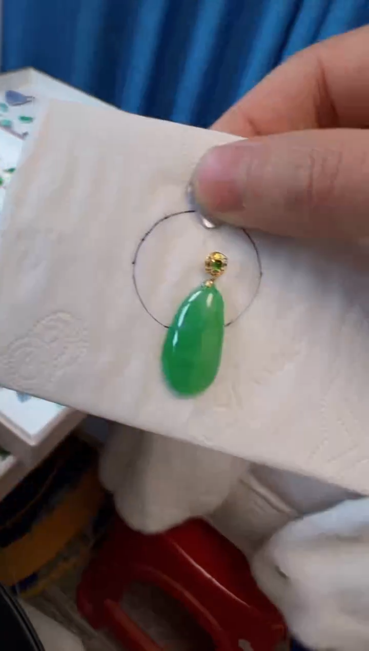 【闪购商品】定制翡翠18K金镶嵌950元
