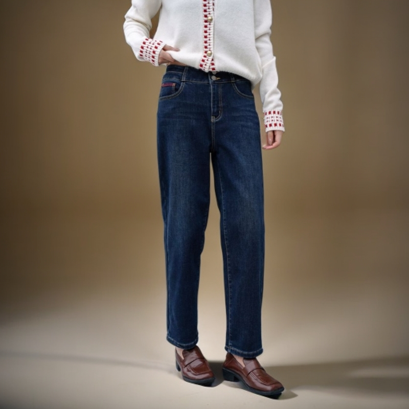 【叶子】牛仔休闲裤设计师款A4D5N0357