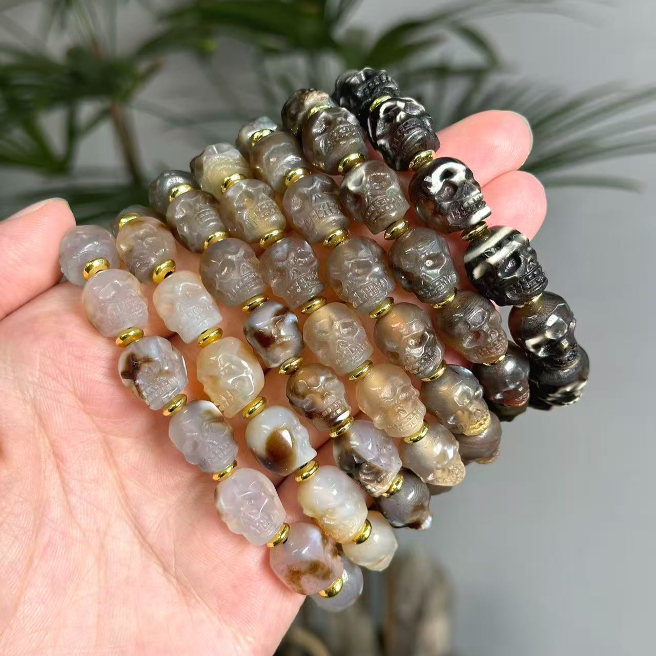 【四宝臻品】珠改精工雕刻尸陀林手串随机发一12*11*10mm多样性发一