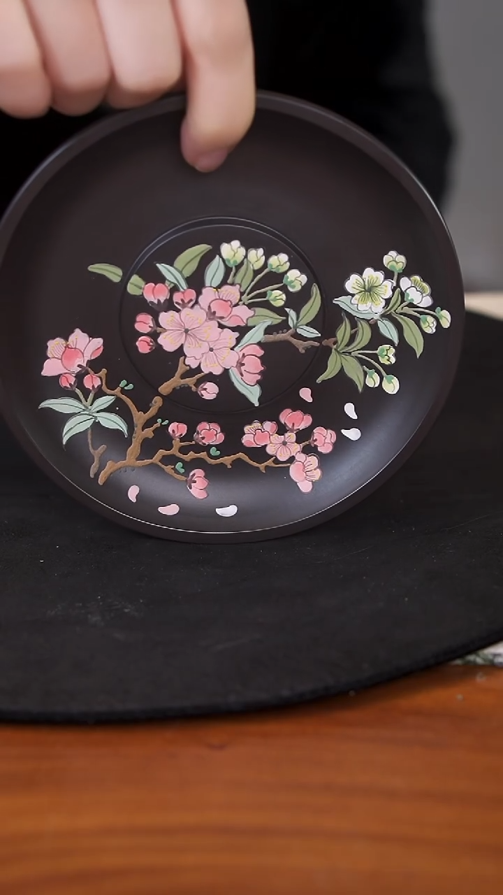 茶壶紫砂梅花垫子