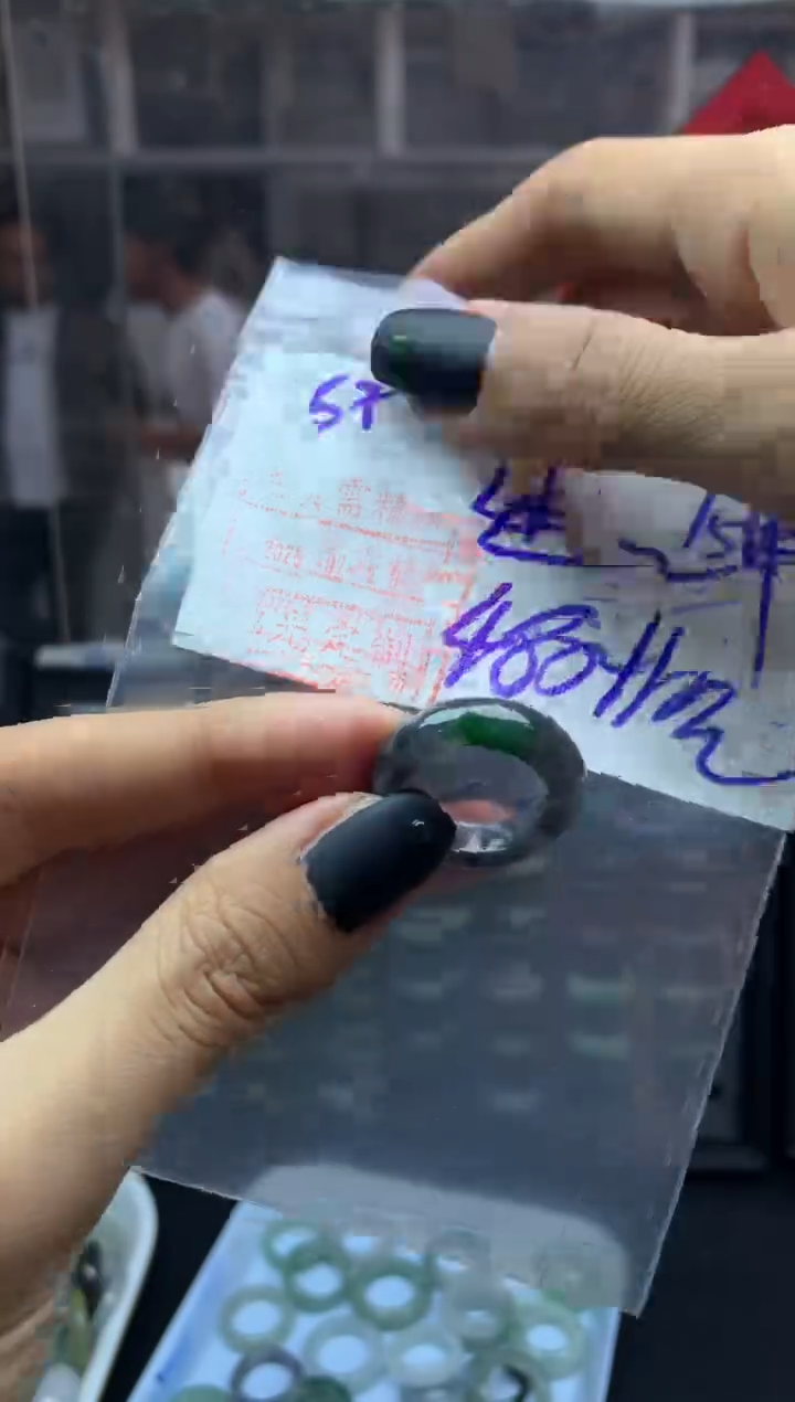 【闪购商品】定制翡翠未镶嵌戒圈15*490元毛货需精抛光