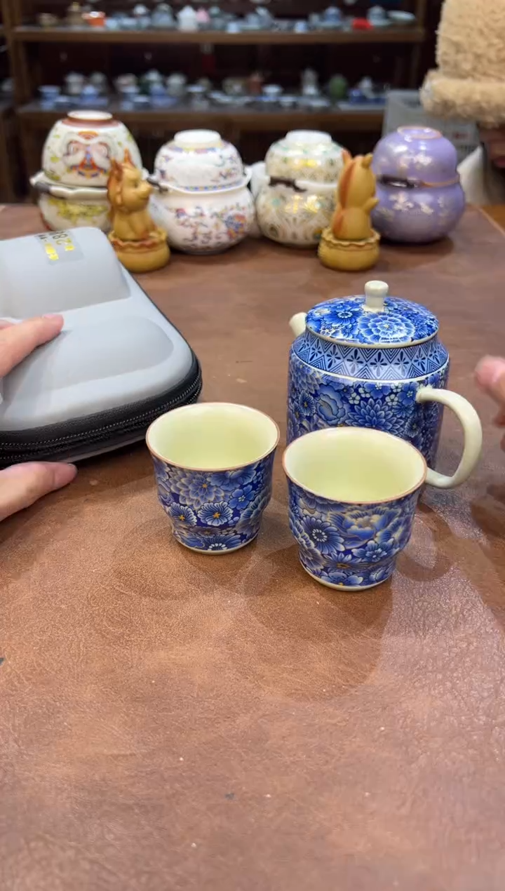 真的很便宜会开片的旅行茶具