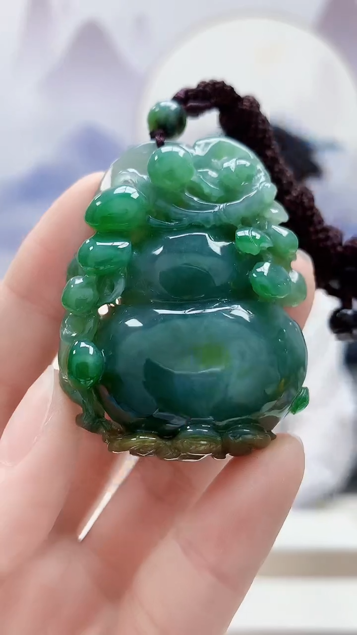 未镶嵌定制翡翠5028ry-毛货挂件20