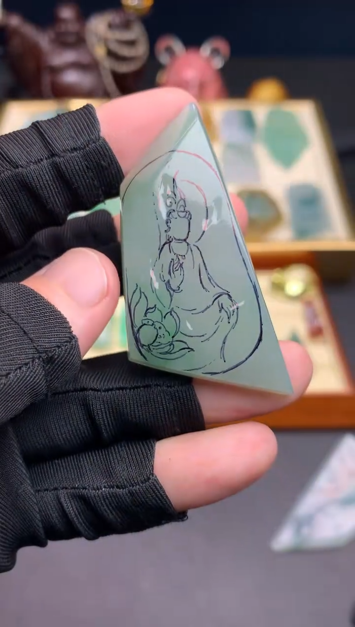 未镶嵌定制翡翠天然翡翠裸石（包工）