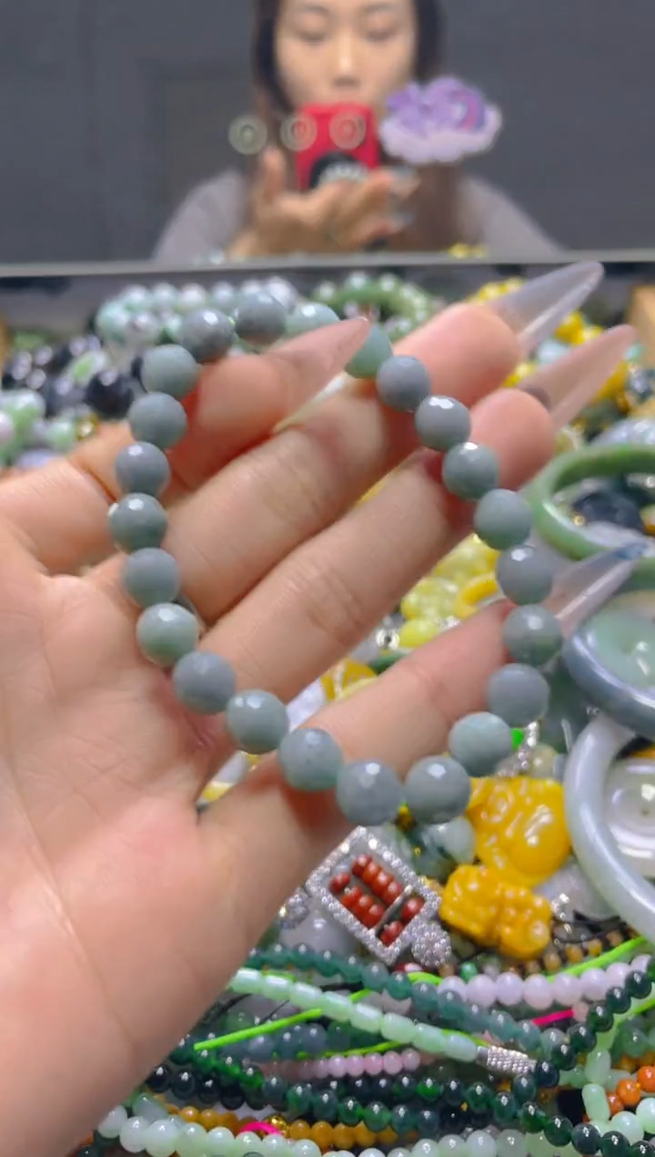 颈饰未镶嵌翡翠8MM
