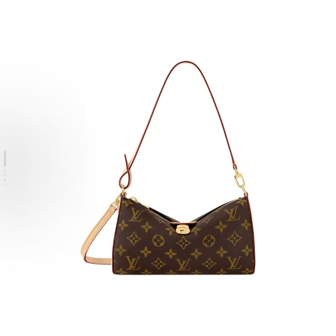 未使用 LouisVuitton/路易威登 锁头新款麻将包单肩斜挎包