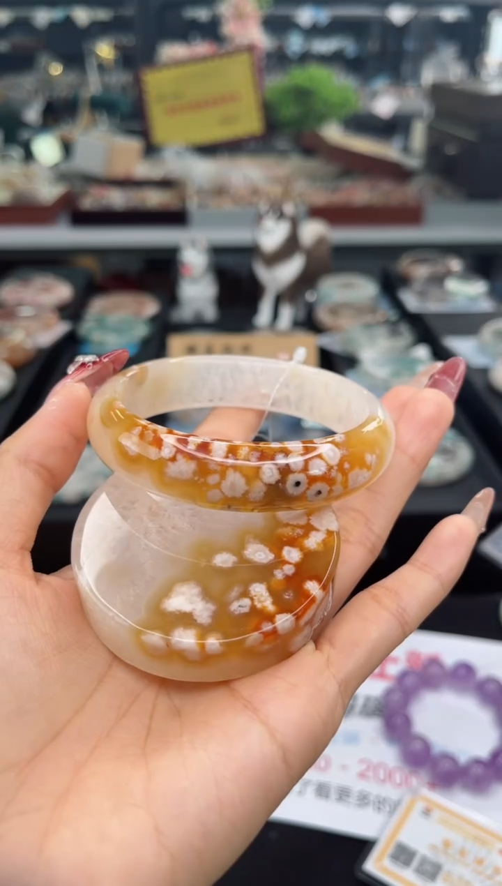 【闪购商品】石英质玉手镯未镶嵌62圈口（赠品镯心）S9003